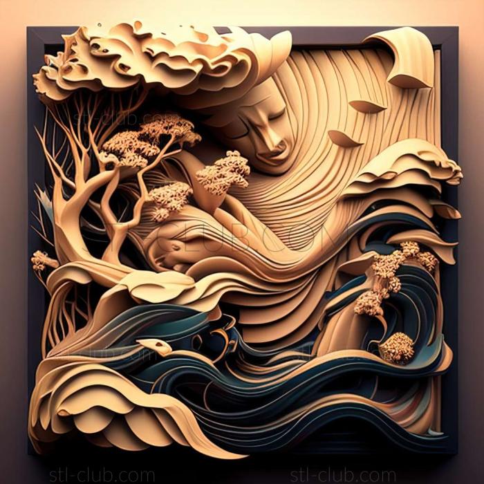 3D model japanese art (STL)